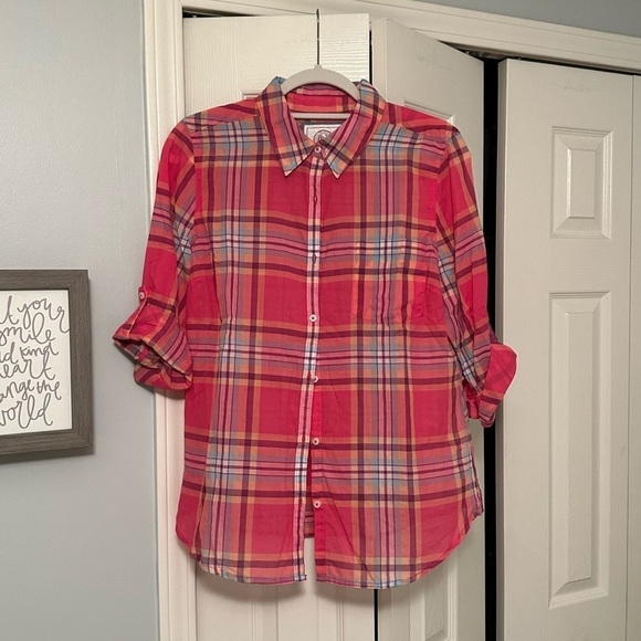 SO Authentic American Heritage Plaid Buttton Down Shirt - Picture 1 of 10
